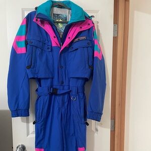 Vintage 90s Hard Corps Ski Winter Jumpsuit